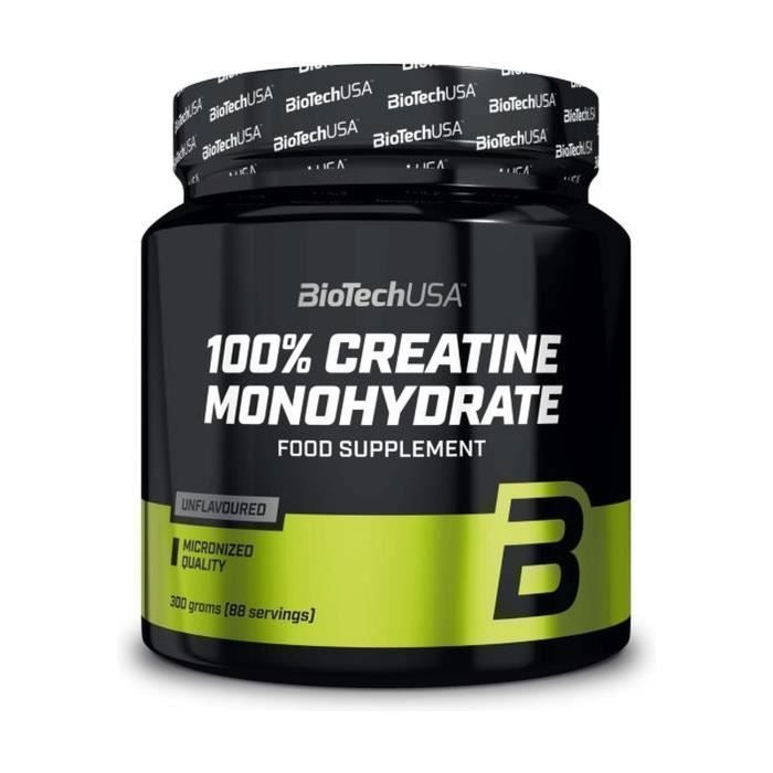 BIOTECHUSA - 100% monohydrate de créatine, sans saveur 500 g